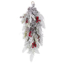 25 IN. FLOCKED PINE SWAG