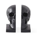 BLACK SKULL BOOKENDS