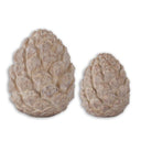 Resin Wood Grain Standing Pinecone