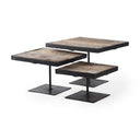 Square Wood Top Stand