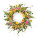 MIXED FLORAL WREATH 20"