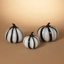 Handblown Glass Striped Pumpkin