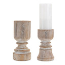 OAK CANDLEHOLDER