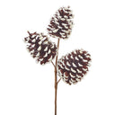 21.5" ICED PINECONE SPRAY