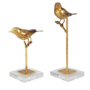 Passerines Gold Bird Figurines