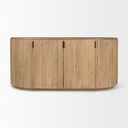 LIGHT WOOD FLUTED CONSOLE