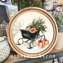 CIRCLE BLACK SLEIGH ART