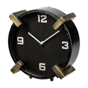 ROUND TABLE CLOCK BLACK