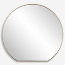 BRASS ROUND FLAT BOTTOM MIRROR