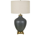 Charcoal Glass Table Lamp