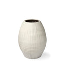 Pearl White Striped Vase