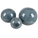 BLUE SPHERE SET OF 3