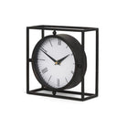 BLACK WITH GOLD TABLE CLOCK