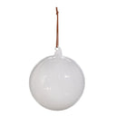 6" WHITE BALL ORNAMENT