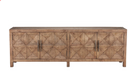 Elani Solid Wood 4Dr Cabinet