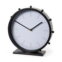 BLACK STUDDED ROUND CLOCK