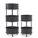 Black Metal 3 Tiered Round Display Stand