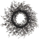 30" GLITTER BLACK WREATH