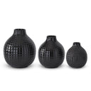 BLACK GLOSSY VASE