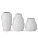 WHITE DOTS CERAMIC VASE