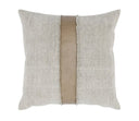 LEATHER STRIPE 26X26 PILLOW