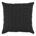 BLACK TEXTURED PILLOW
