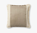 IVORY/EARTH 18X18 PILLOW