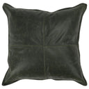 SLD LEATHER ACRE FOREST GREEN 22X22