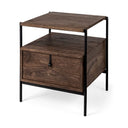 DARK BROWN SIDE TABLE