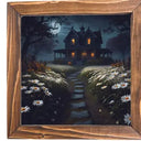 Haunted House in Daisies Picture