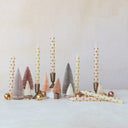 Gold Dot Taper Candles Set/2