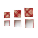 Red Plaid Nesting gift Boxes